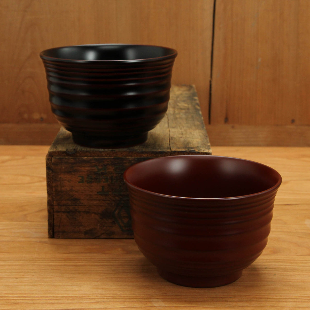 Hand Lacquered Urushi Soup Bowls - 2 Pieces