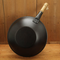 Netherton Foundry 13" Spun Iron Wok with Wooden Handle