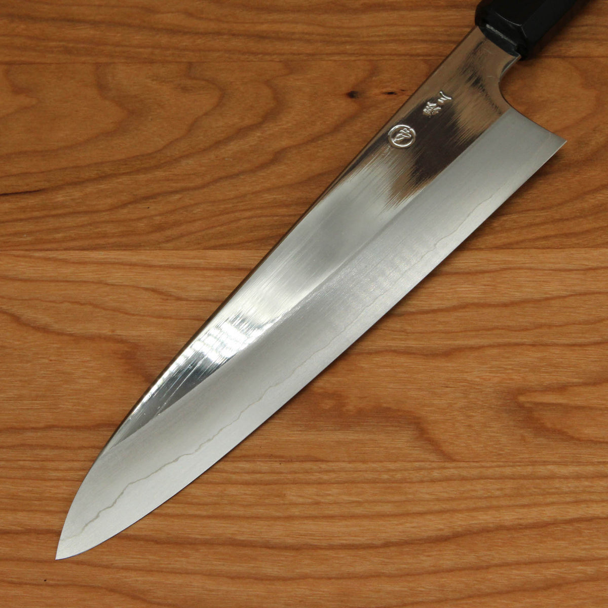 Makoto Tadokoro Marushin Nakagawa 210mm Gyuto Ginsanko Mirror Finish Ebony Handle