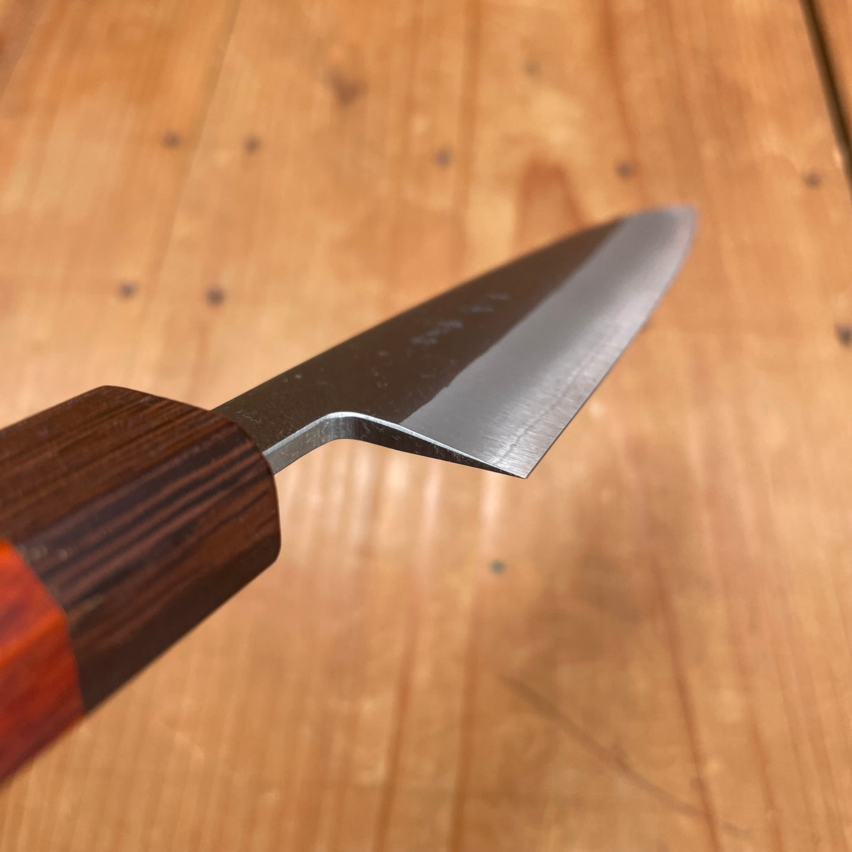 Hitohira TD 135mm Petty Stainless Clad Aogami 2 Kurouchi Padauk Handle
