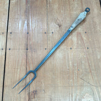 Hand Forged Fork 14.75" Overall Carbon Steel