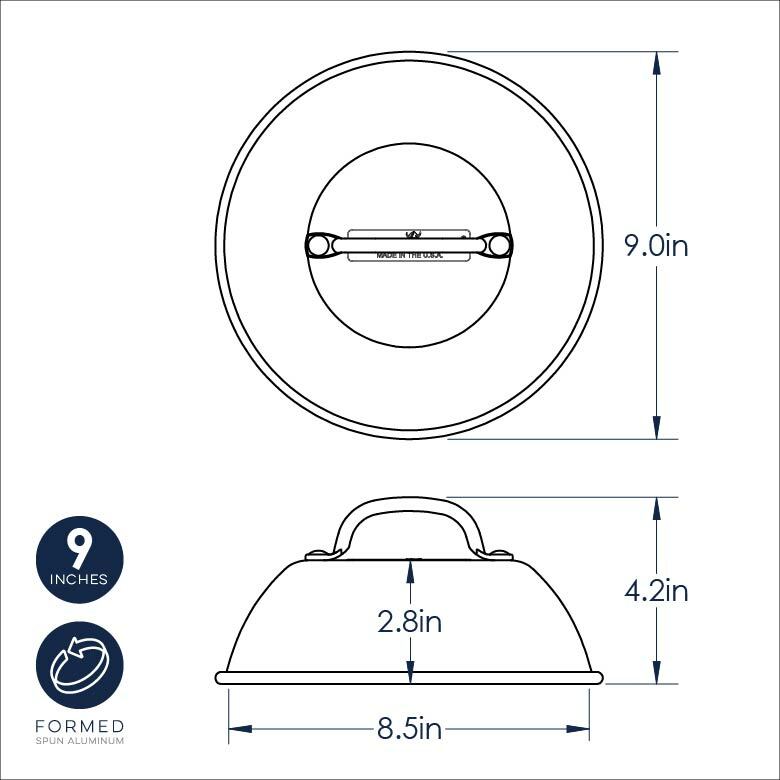 Nordic Ware Aluminum Cheese Melting Dome