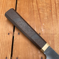 Blenheim Forge x Bernal Cutlery 165mm Nakiri Stainless Clad Aogami Super Oak & Brass