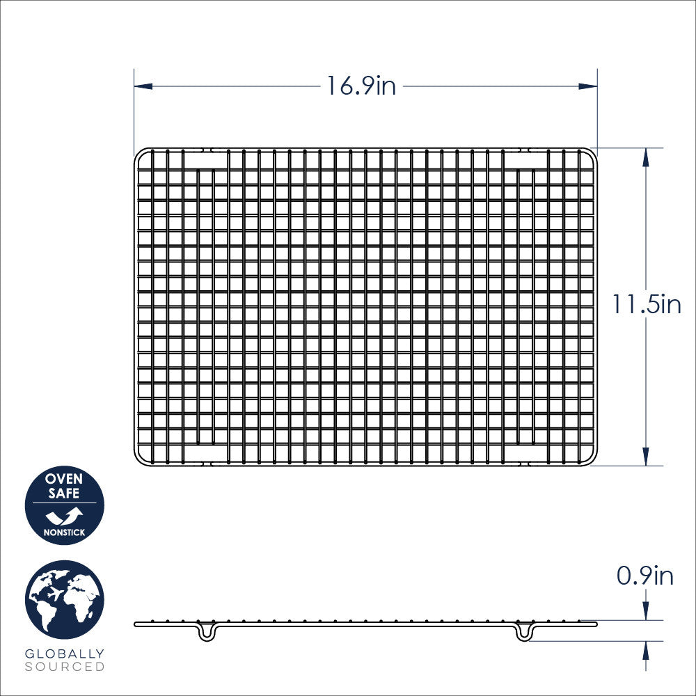 Nordic Ware Oven-Safe Baking & Cooling Grid - Half Sheet Size