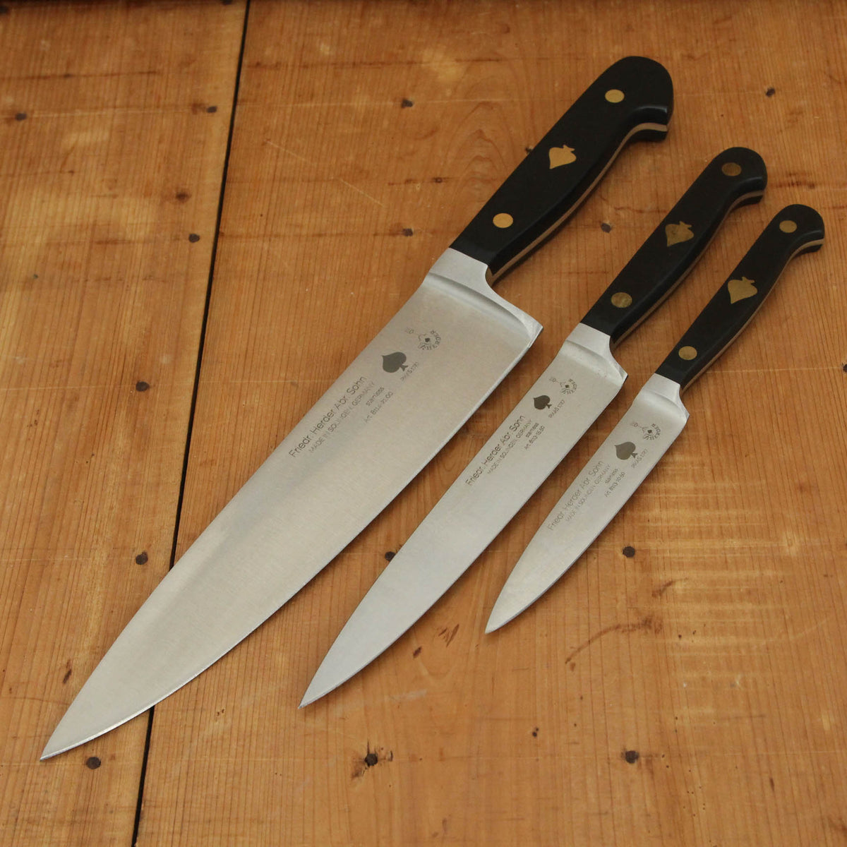 Friedr Herder Pikas Forged Stainless POM 3 Knife Set