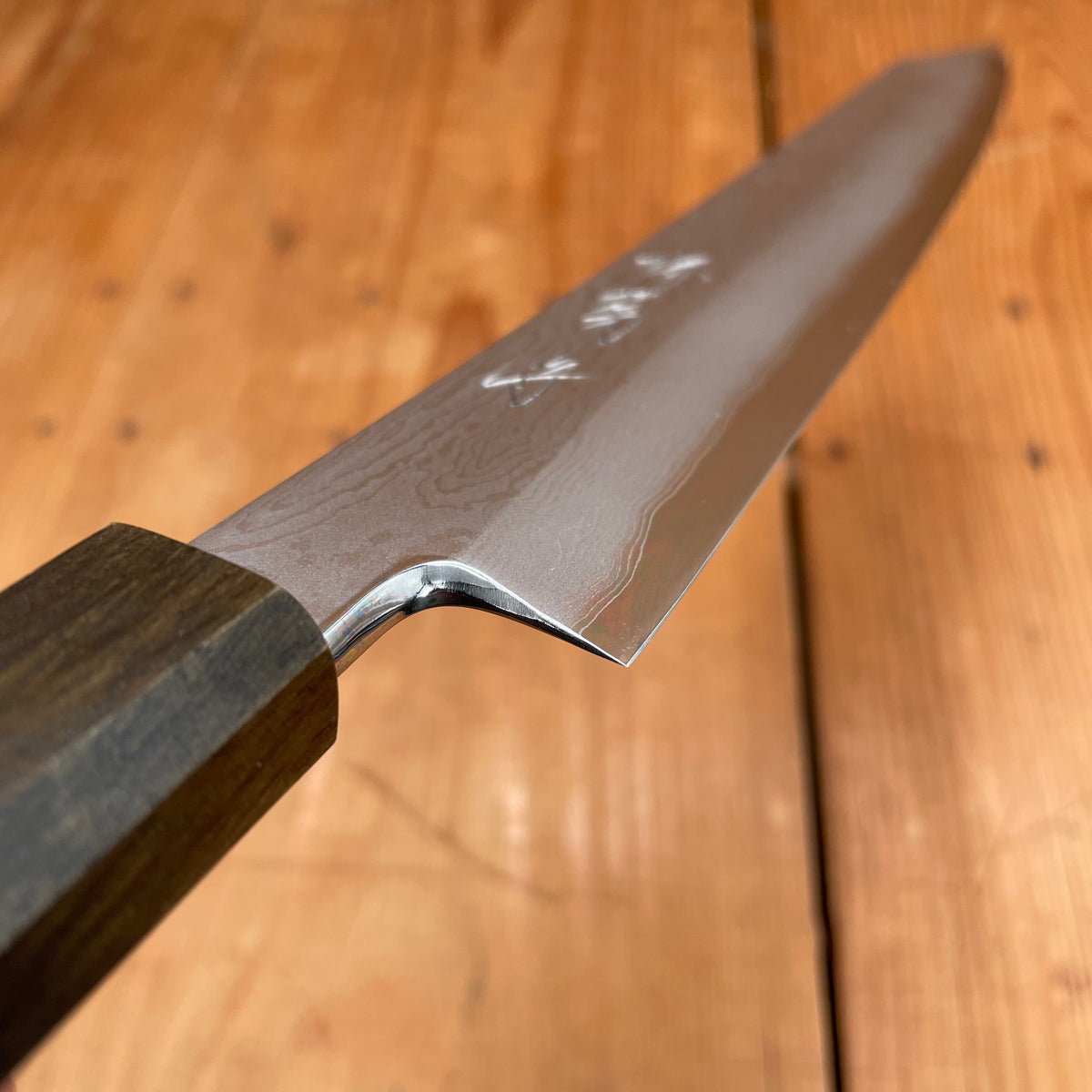 Sakai Kikumori Nakagawa V10 270mm Kiritsuke Yanagi VG10 Damascus Oak Handle with Saya