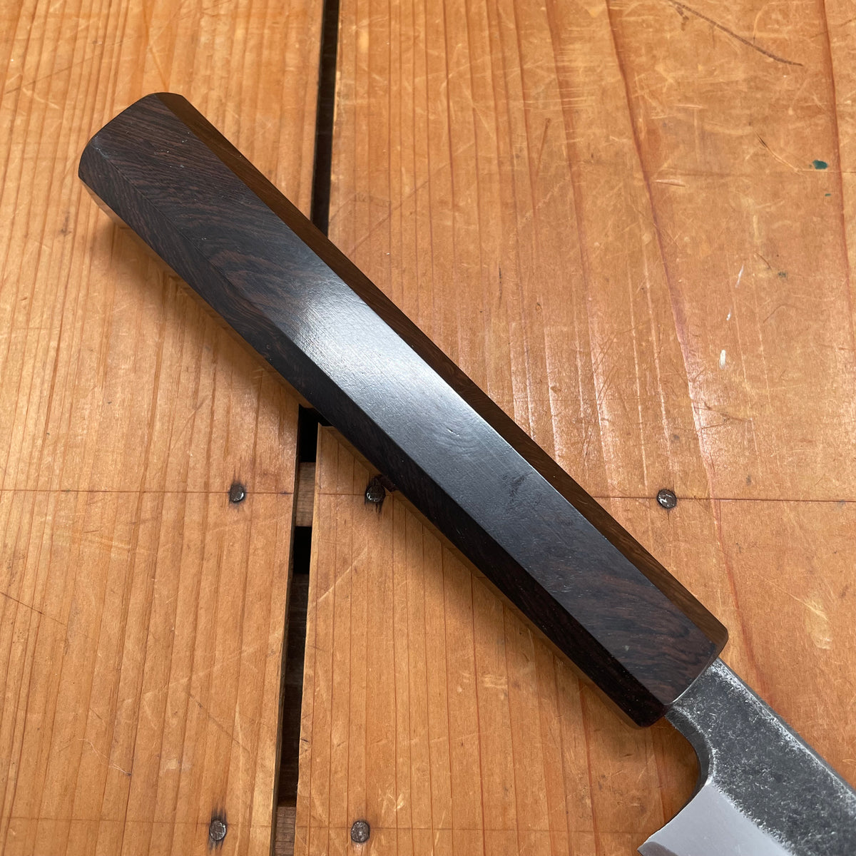 Hatsukokoro Shirasagi 240mm Yanagi Aogami 2 Kurouchi Ebony Handle