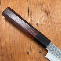 Hitohira HG 150mm Petty Stainless Tsuchime Damascus Rosewood Handle