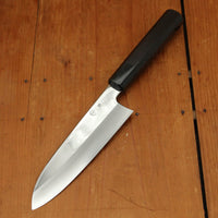 Makoto Tadokoro Marushin Nakagawa 180mm Santoku Ginsanko Mirror Finish Ebony Handle