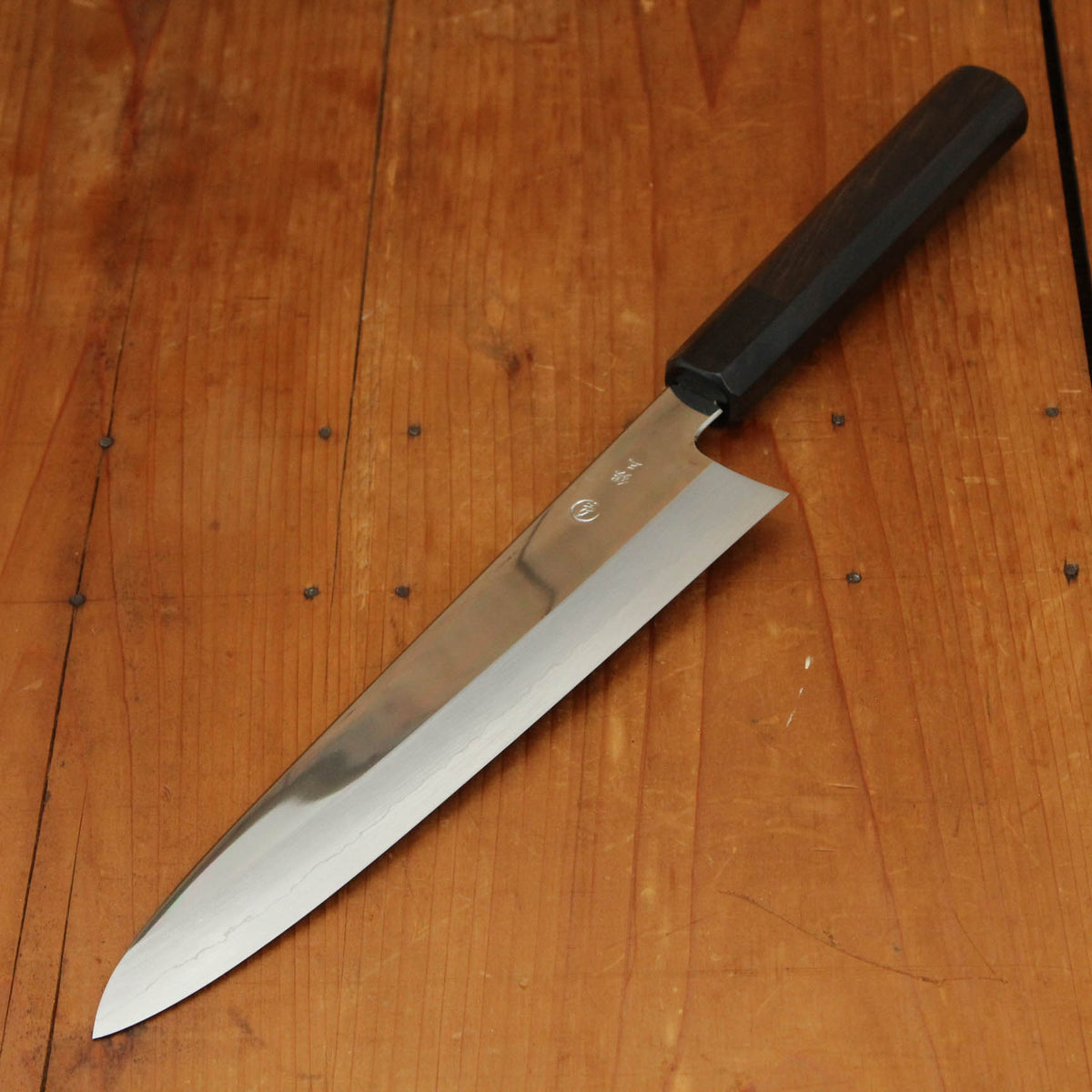 Makoto Tadokoro Marushin Nakagawa 240mm Gyuto Ginsanko Mirror Finish Ebony Handle