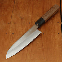 Makoto Tadokoro Marushin Nakagawa 180mm Santoku Ginsanko Teak