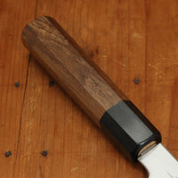 Makoto Tadokoro Marushin Nakagawa 180mm Santoku Ginsanko Teak