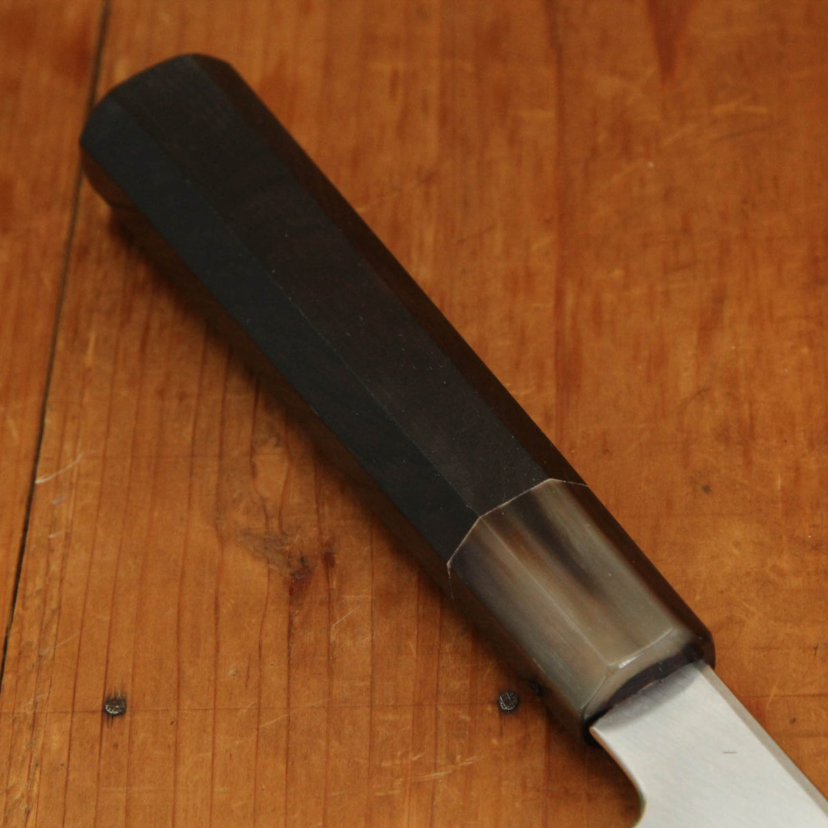 Hatsukokuro Nakagawa 270mm Gyuto Ginsanko Ebony Black Buffalo Horn Handle