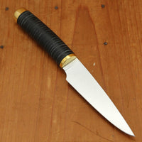 Florentine Four 100mm Paring Knife Carbon Black & Black