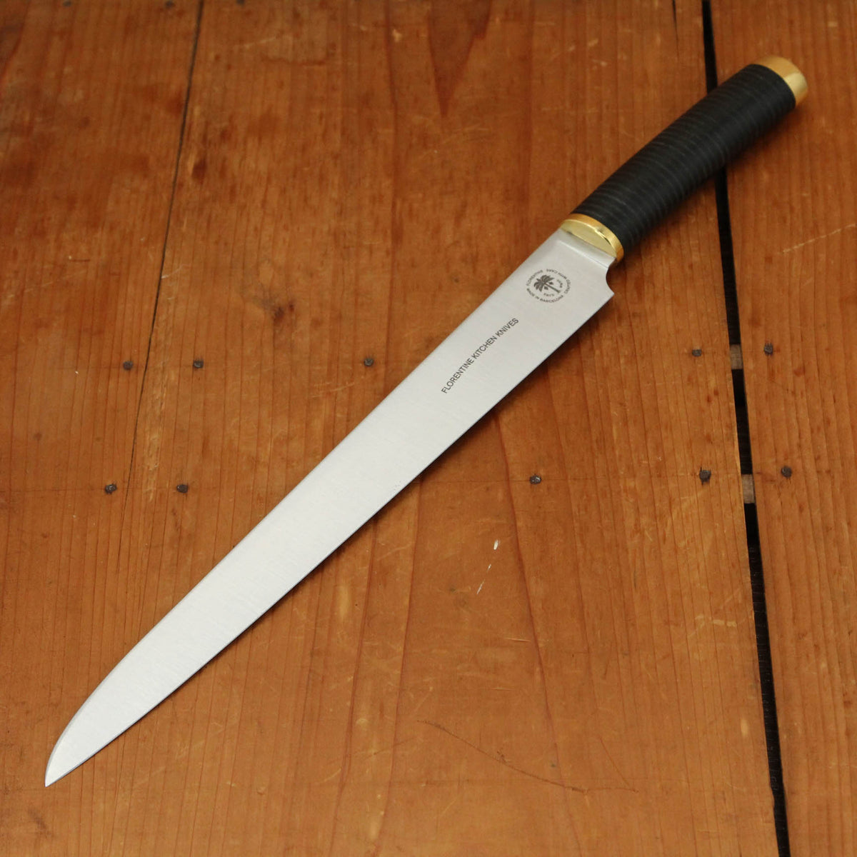 Florentine Four 270mm Slicer Knife Carbon Black & Black