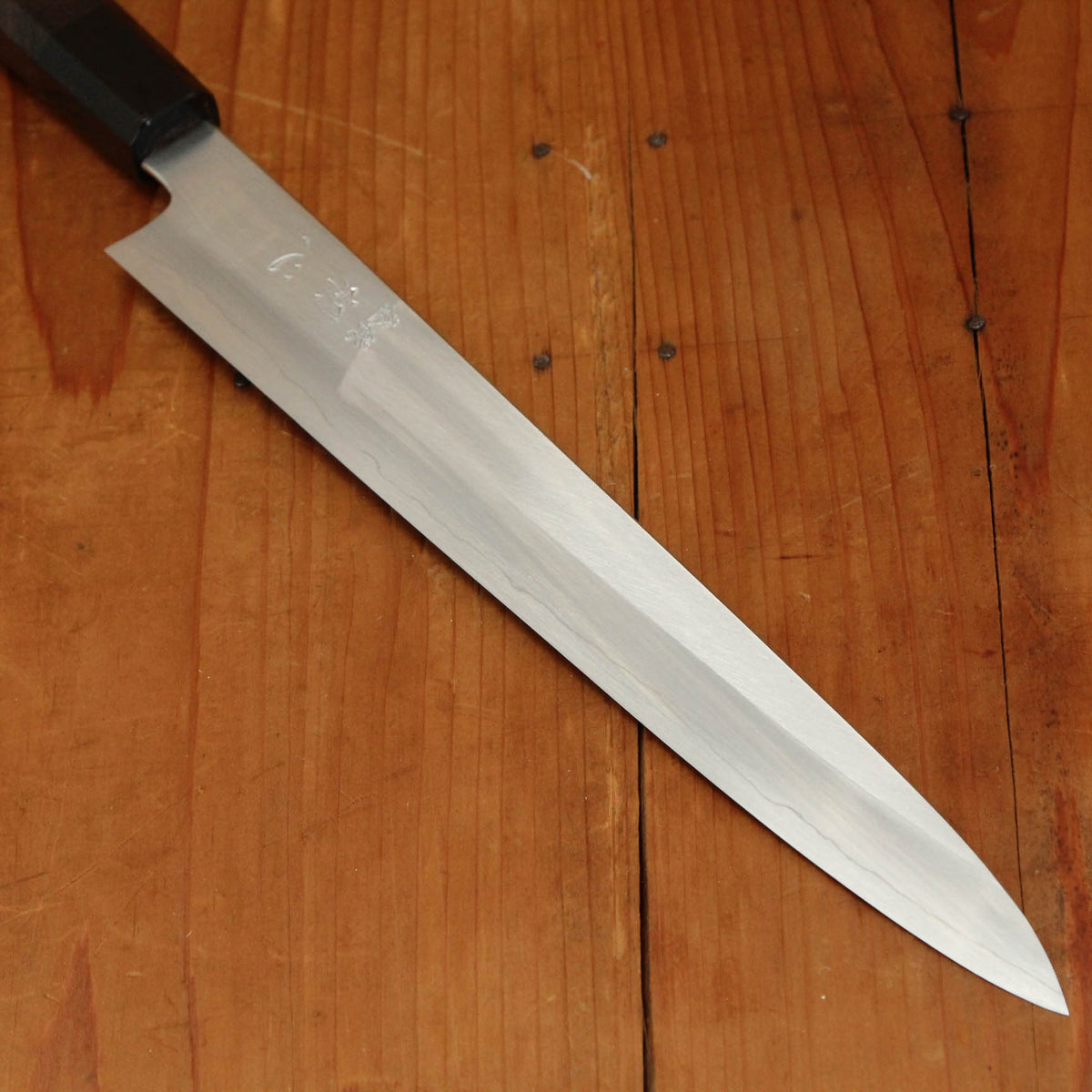 Hatsukokuro Nakagawa 270mm Sujihiki Ginsanko Ebony Black Buffalo Horn Handle