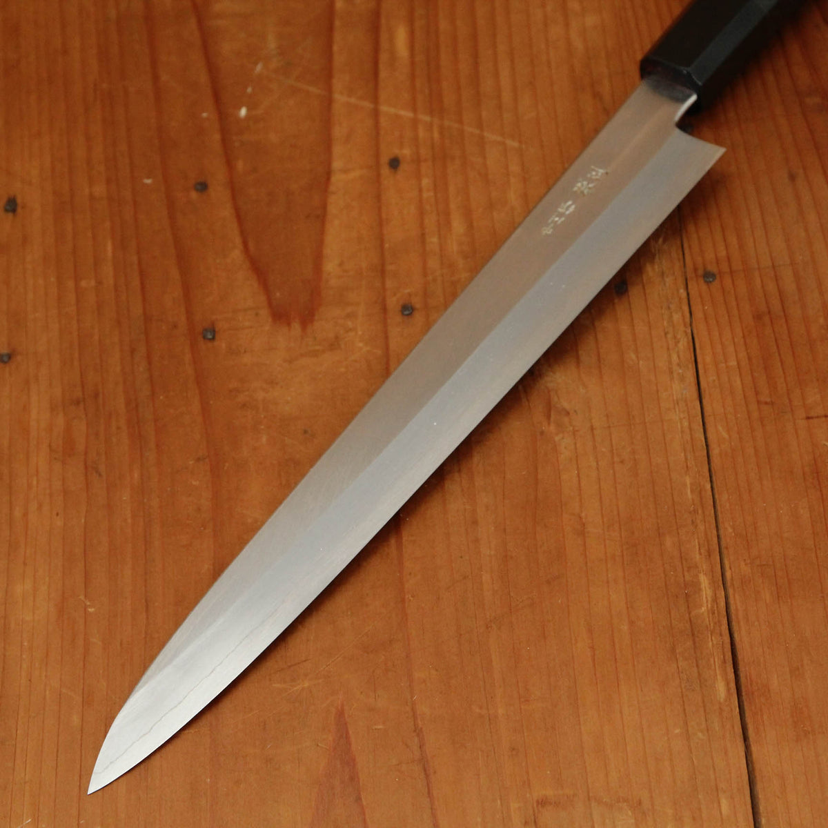 Hatsukokuro Nakagawa 270mm Sujihiki Ginsanko Ebony Black Buffalo Horn Handle