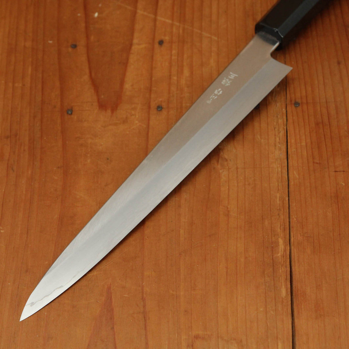 Hatsukokoro Nakagawa 240mm Sujihiki Ginsanko Ebony Black Buffalo Horn Handle