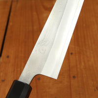 Yoshikane Hamono 240mm Sujihiki SKD Nashiji Teak Handle