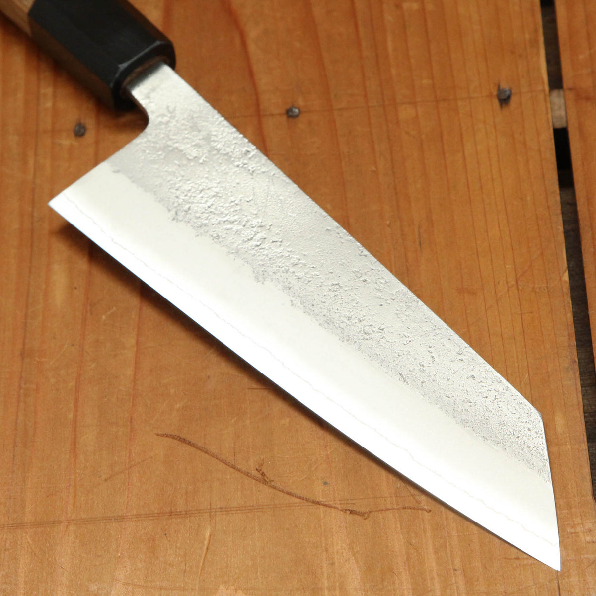 Yoshikane Hamono 165mm Bunka Shirogami 2 Nashiji Teak Handle