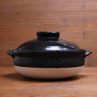 Daikoku Banko Ware Soup Donabe - Solid Black