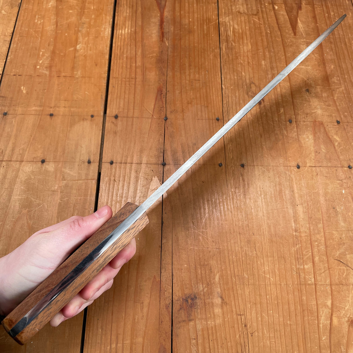 No 2 Dehillerin 300cm / 12.5" Abattre Heavy Chef Knife Stainless Steel Rosewood 26 oz