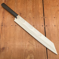 Sakai Kikumori Nakagawa V10 270mm Kiritsuke Yanagi VG10 Damascus Oak Handle with Saya