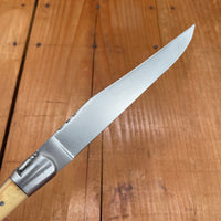 Au Sabot Laguiole Steak Knife Set Stainless Mixed Wood Handles with Oak Box - 6 Pieces