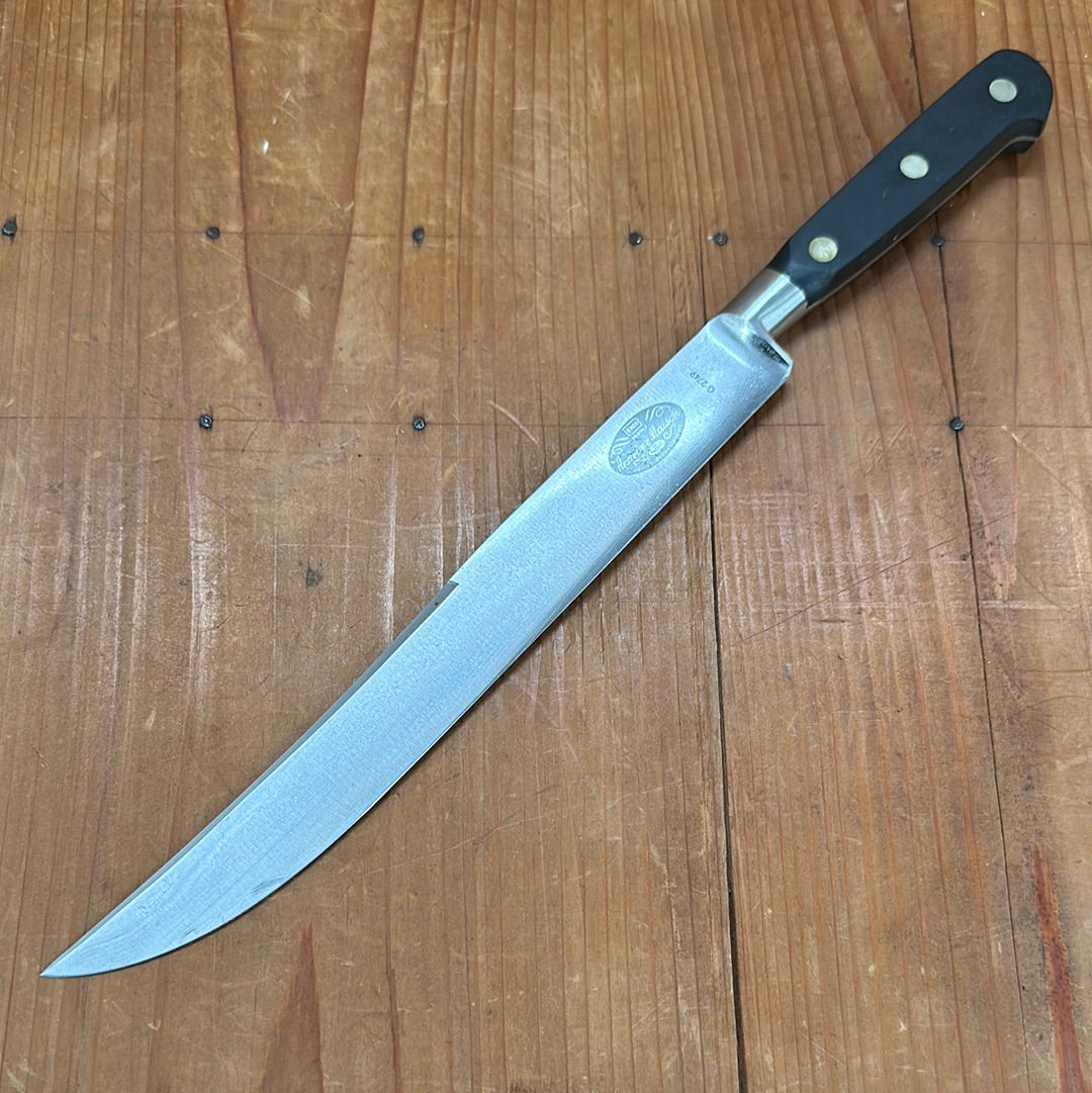 Vintage Sabatier Trumpet / Ancienne Maison 9.5” Carving Knife Stainless France 1950-70