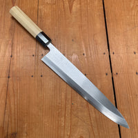 Hitohira Tanaka Manzo 270mm Mioroshi Deba Shirogami 2 Ho Wood with Saya