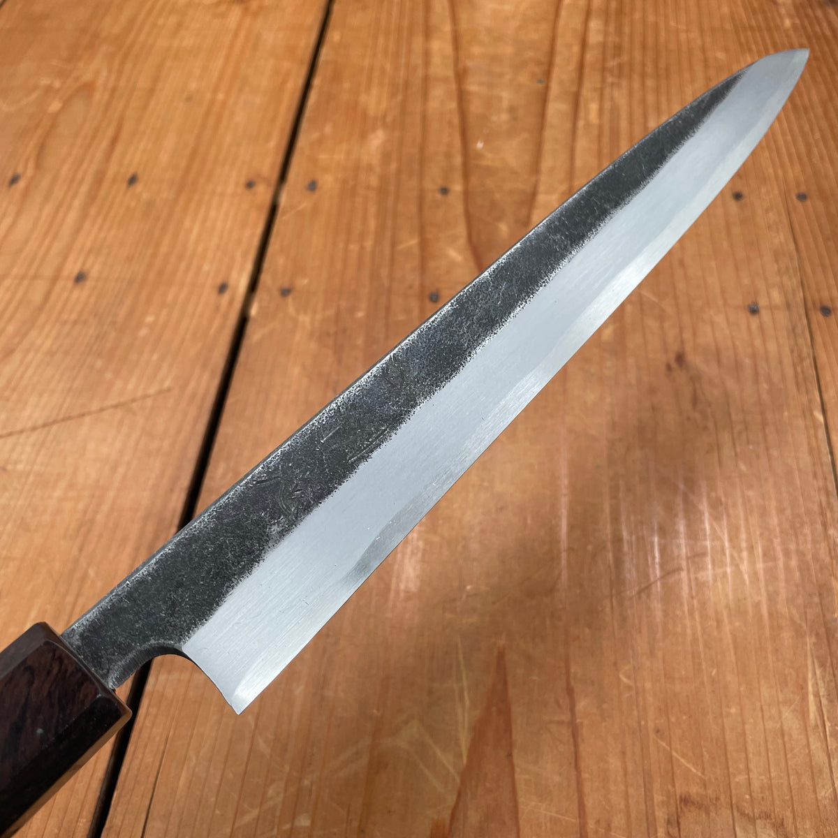 Hatsukokoro Shirasagi 240mm Yanagi Aogami 2 Kurouchi Ebony Handle