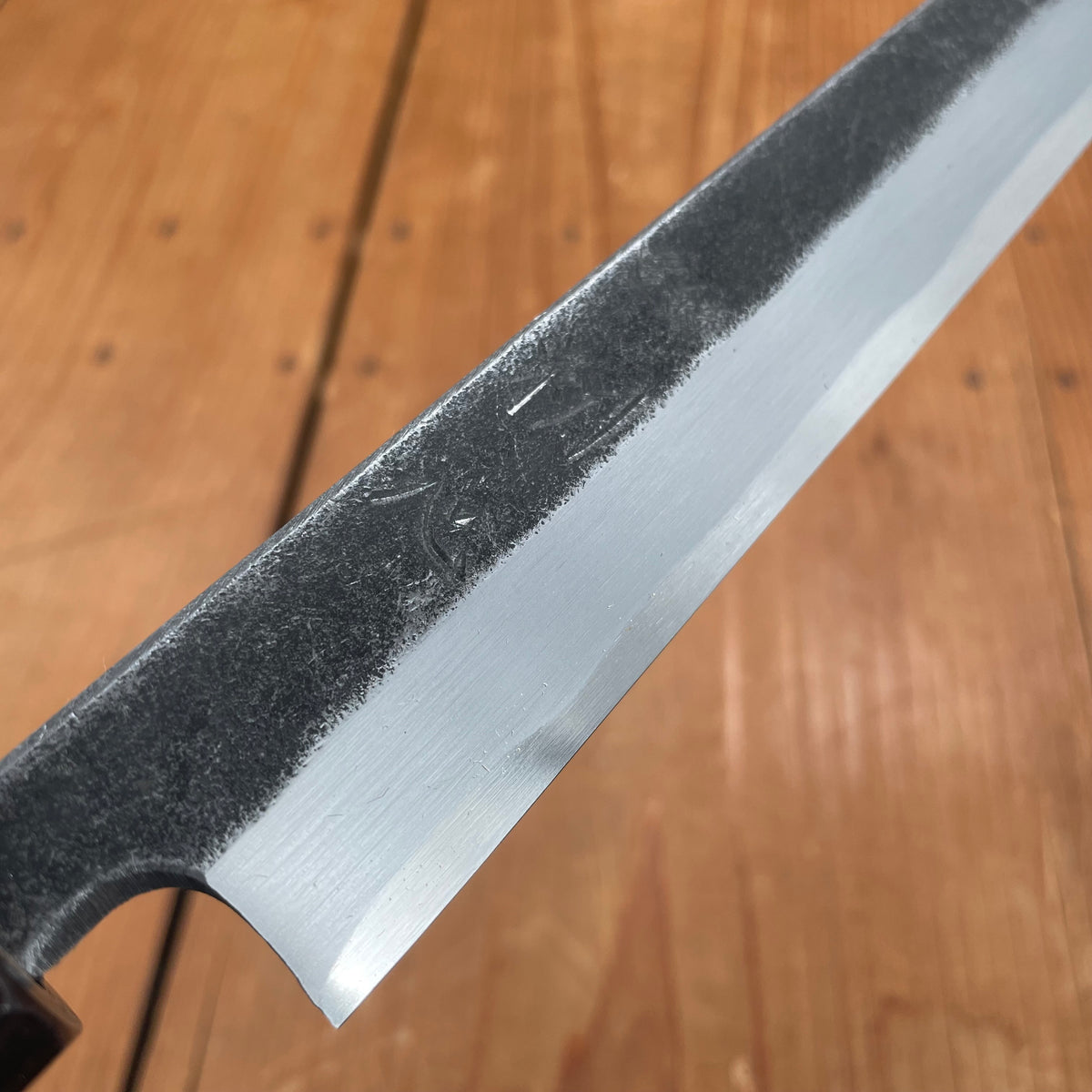 Hatsukokoro Shirasagi 240mm Yanagi Aogami 2 Kurouchi Ebony Handle