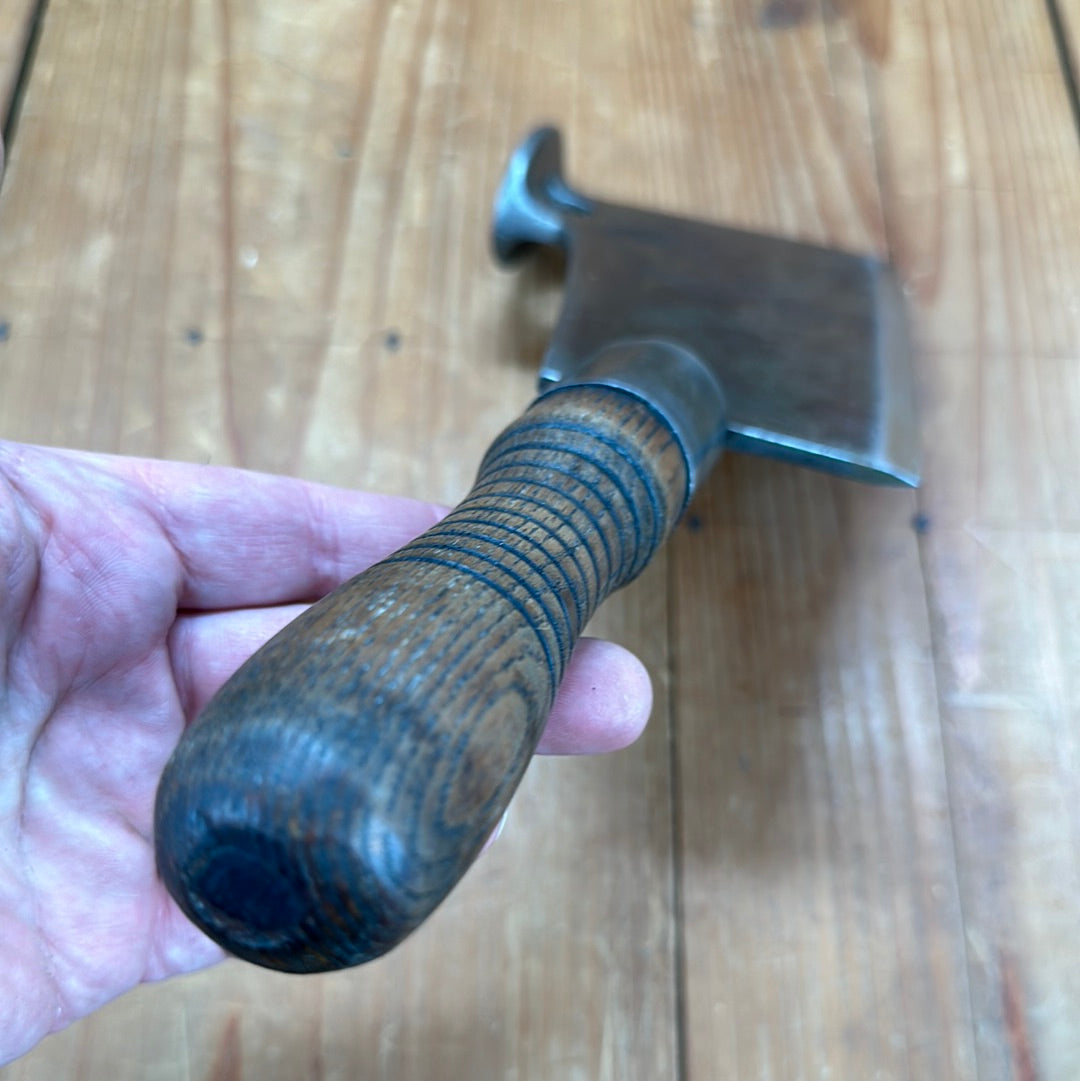 Unusual Unmarked 7" Cleaver Carbon Steel USA ~1900?