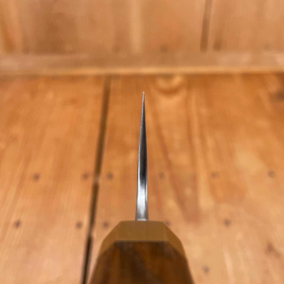 Blenheim Forge x Bernal Cutlery 200mm Gyuto Stainless Clad Aogami Super Oak & Brass