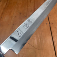 Hatsukokuro Nakagawa 300mm Yanagi Ginsanko Kyomen Ebony Black Buffalo Horn Handle