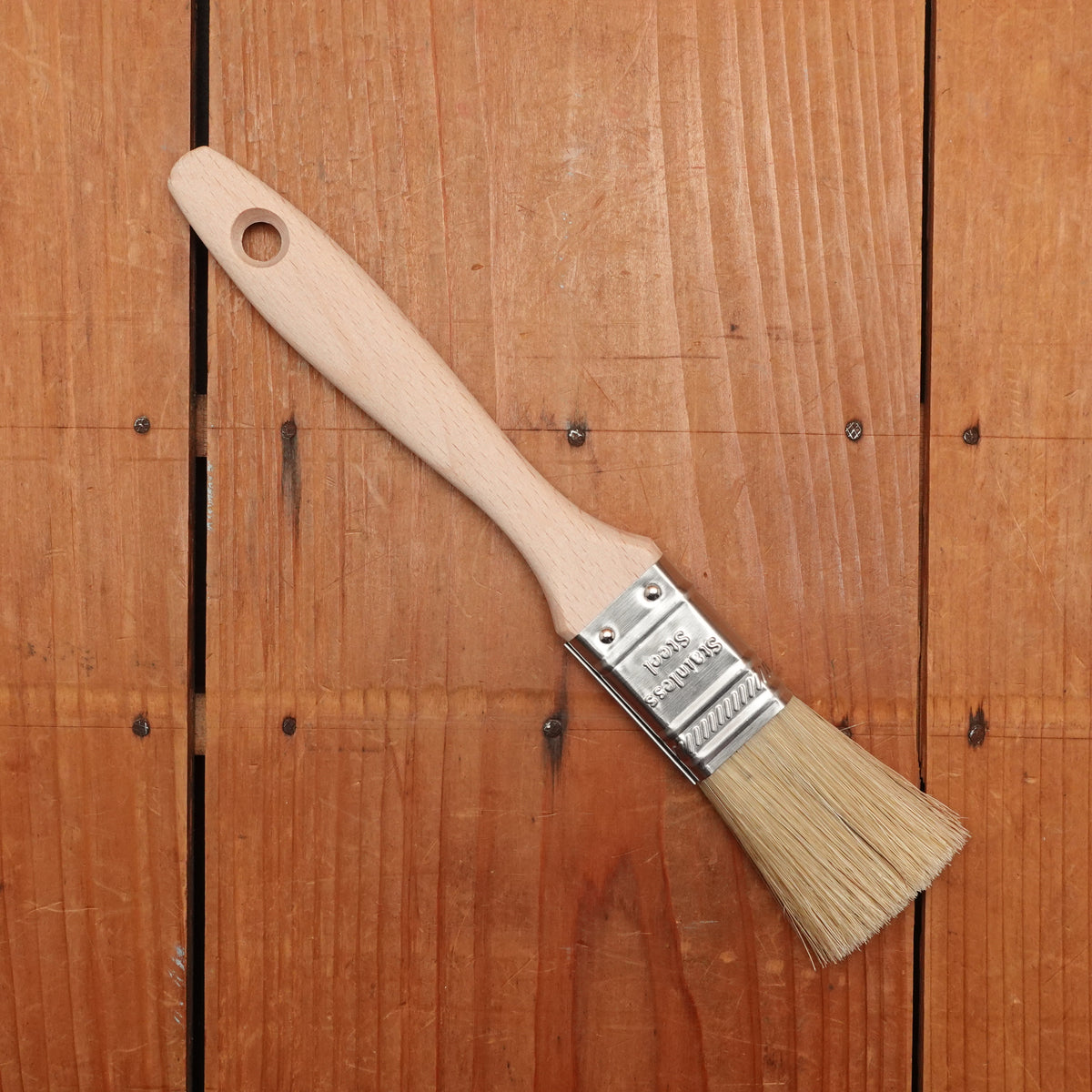 Ateco 1" Flat White Boar Bristle Brush