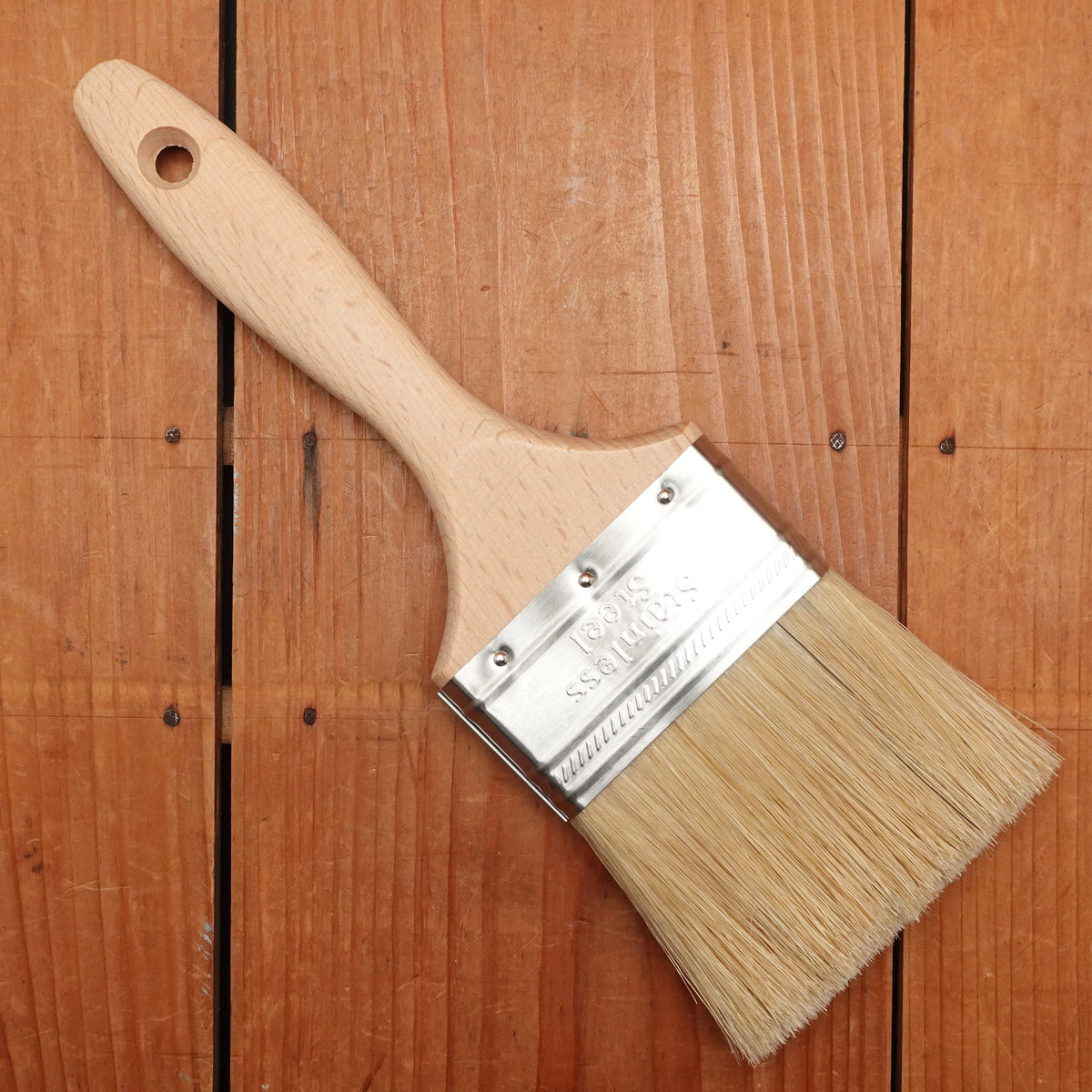 Ateco 3" Flat White Boar Bristle Brush