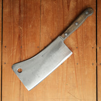 Village Blacksmith 8” Cleaver 'Solid Steel' Carbon Steel 1900-1920