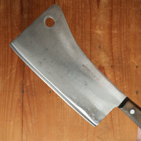 Village Blacksmith 8” Cleaver 'Solid Steel' Carbon Steel 1900-1920