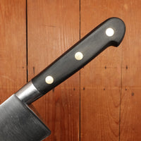 K Sabatier Jeune 12" Chef Knife Early Ideal Pattern Carbon Steel Ebony 1920-50s