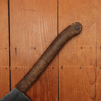 Antique Russell? 9 3/4" Hog Splitter Wrought Iron & Carbon Steel Cord Wrap Late 19th - Early 20th Century