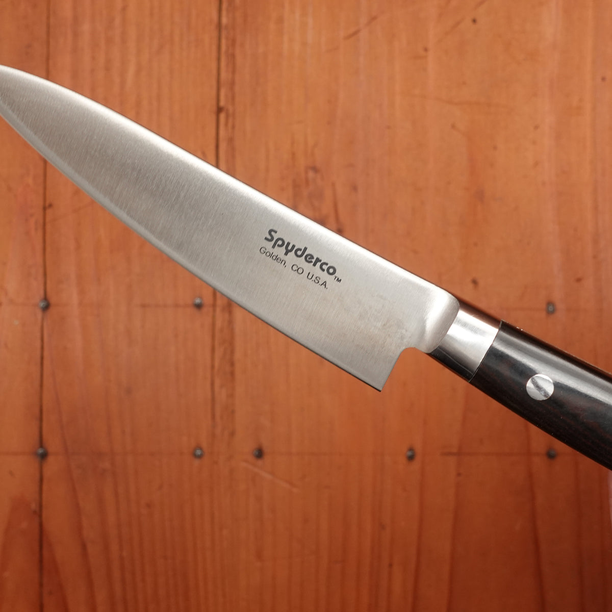 New Old Stock Spyderco 120mm Petty Stainless in Box Seki, Japan
