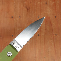 MOKI Coupe Folding Knife AUS-8 Lockback Grilon Olive Green Handle