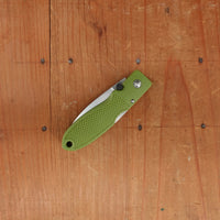 MOKI Coupe Folding Knife AUS-8 Lockback Grilon Olive Green Handle