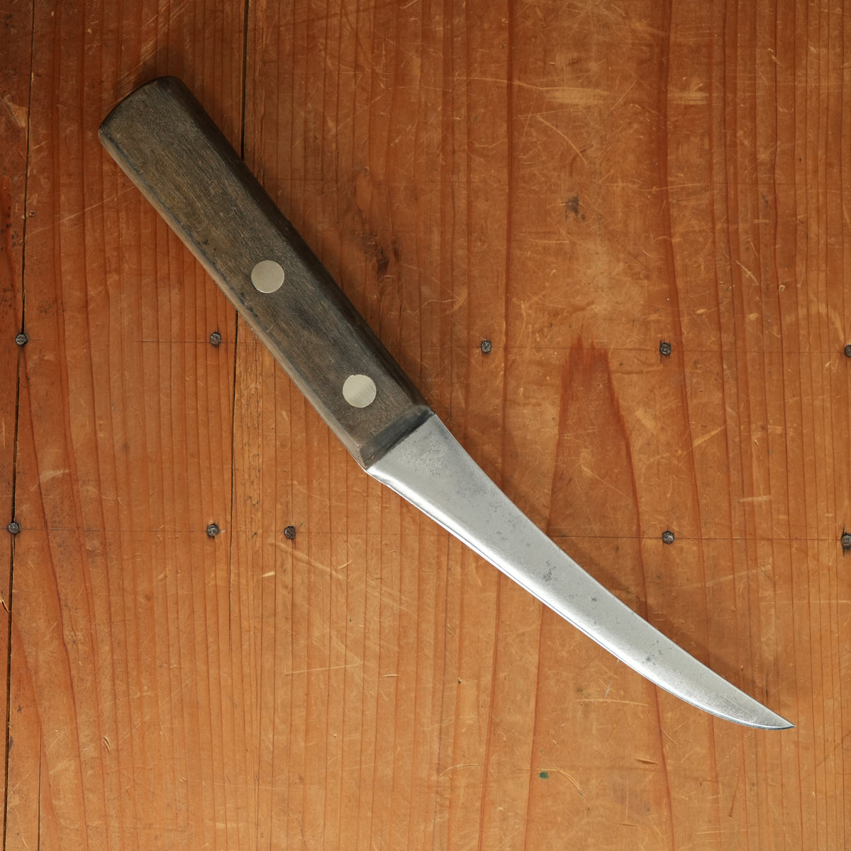 K C Seelbach 6” Offset Boning Knife Carbon Steel Solingen 1950s 60s