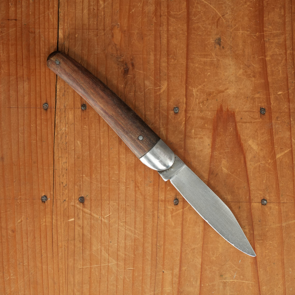 Pradel 11cm Alsacian Pattern Jack Knife Carbon Steel Rosewood