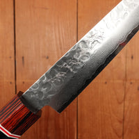 Hitohira HG 150mm Petty Stainless Tsuchime Damascus Pakka Handle