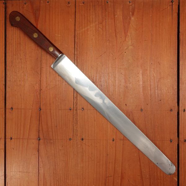 New Old Stock Stanley Rogers 12" Round Nose Slicer Flexible Double Shear Steel Carbon France ~1930s-60s Handle Marked
