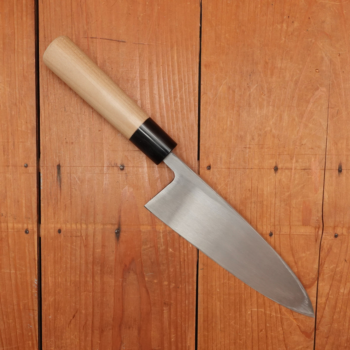 Hitohira Gorobei 180mm Deba Shirogami 3 Ho Wood (D-Shape) - LEFTY