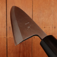 Hitohira Gorobei 180mm Deba Shirogami 3 Ho Wood (D-Shape) - LEFTY
